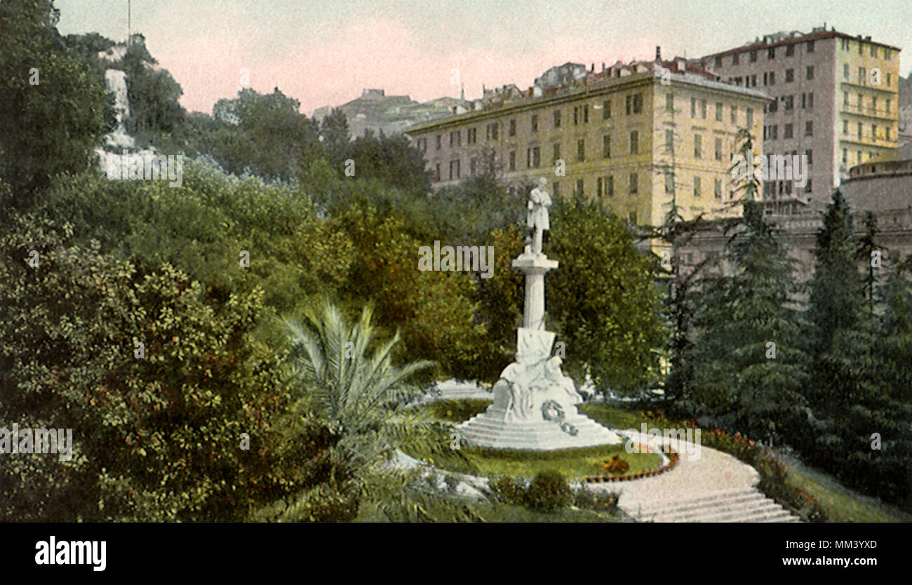 G. Mazzini monumento. Genova. 1908 Foto Stock