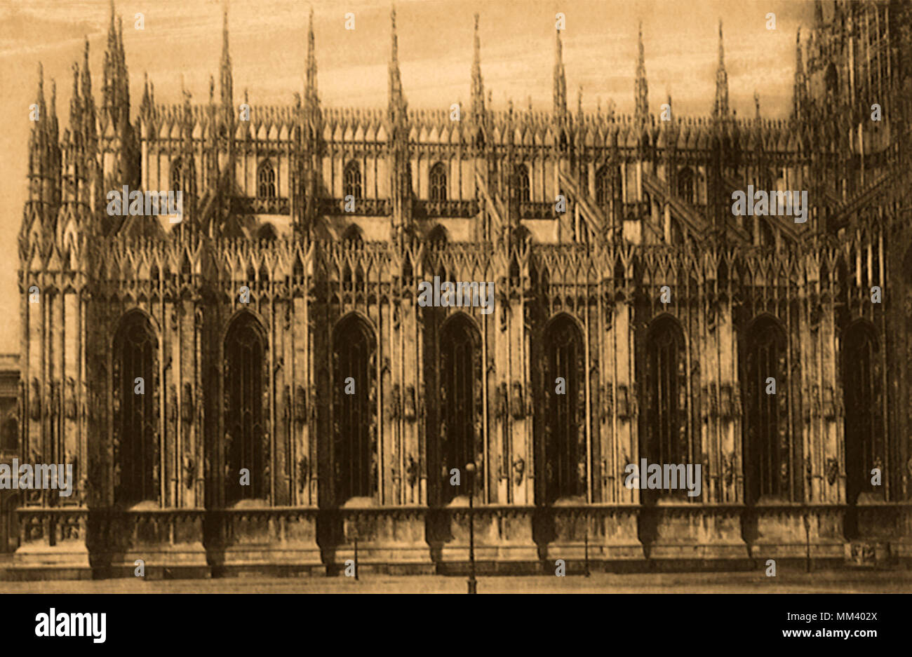 Cattedrale. Milano. 1930 Foto Stock