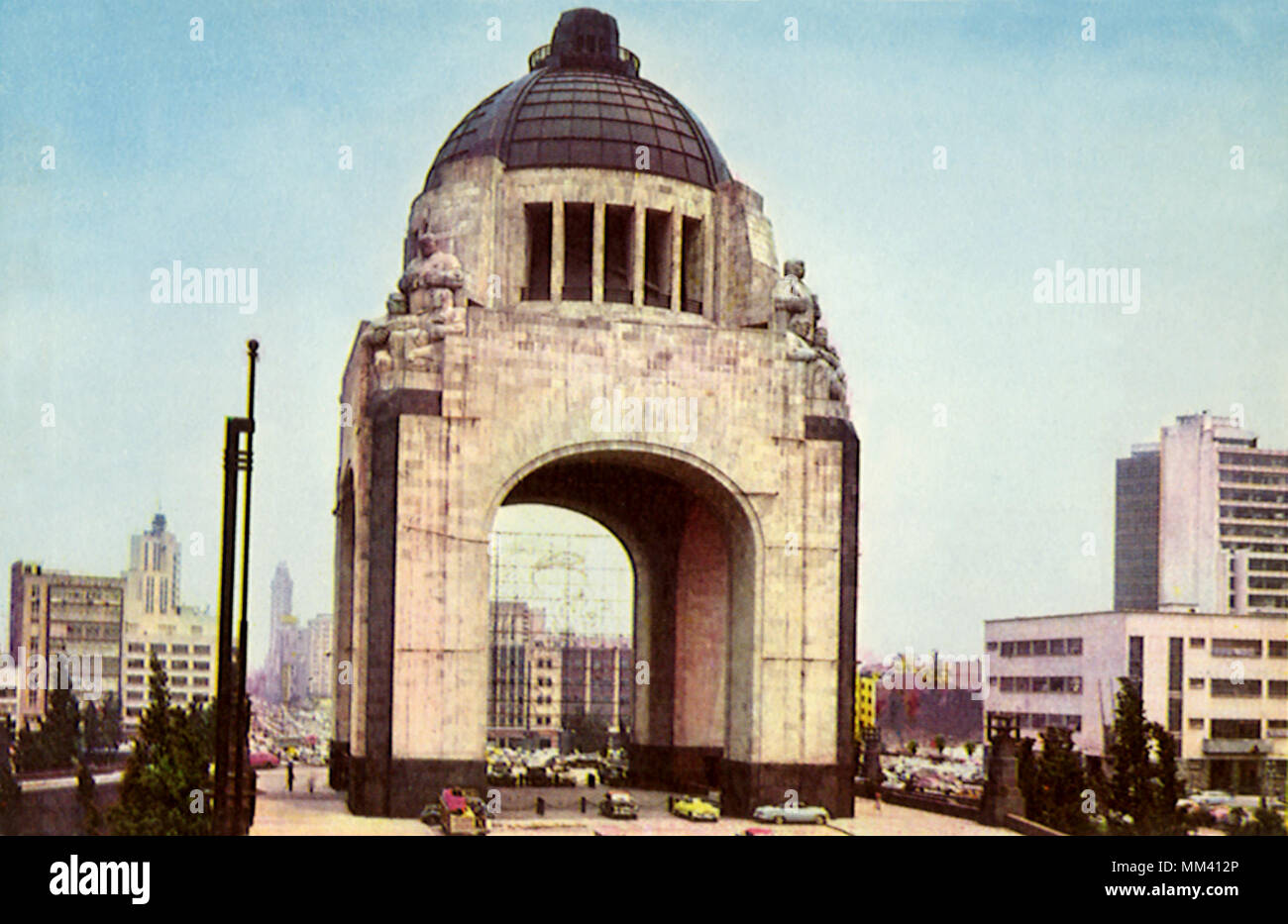 Monumento della rivoluzione. Città del Messico. 1960 Foto Stock