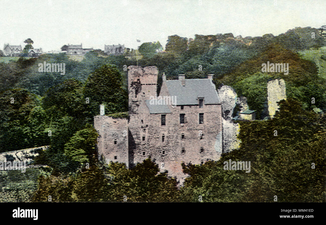Castello. Roslin.1905 Foto Stock