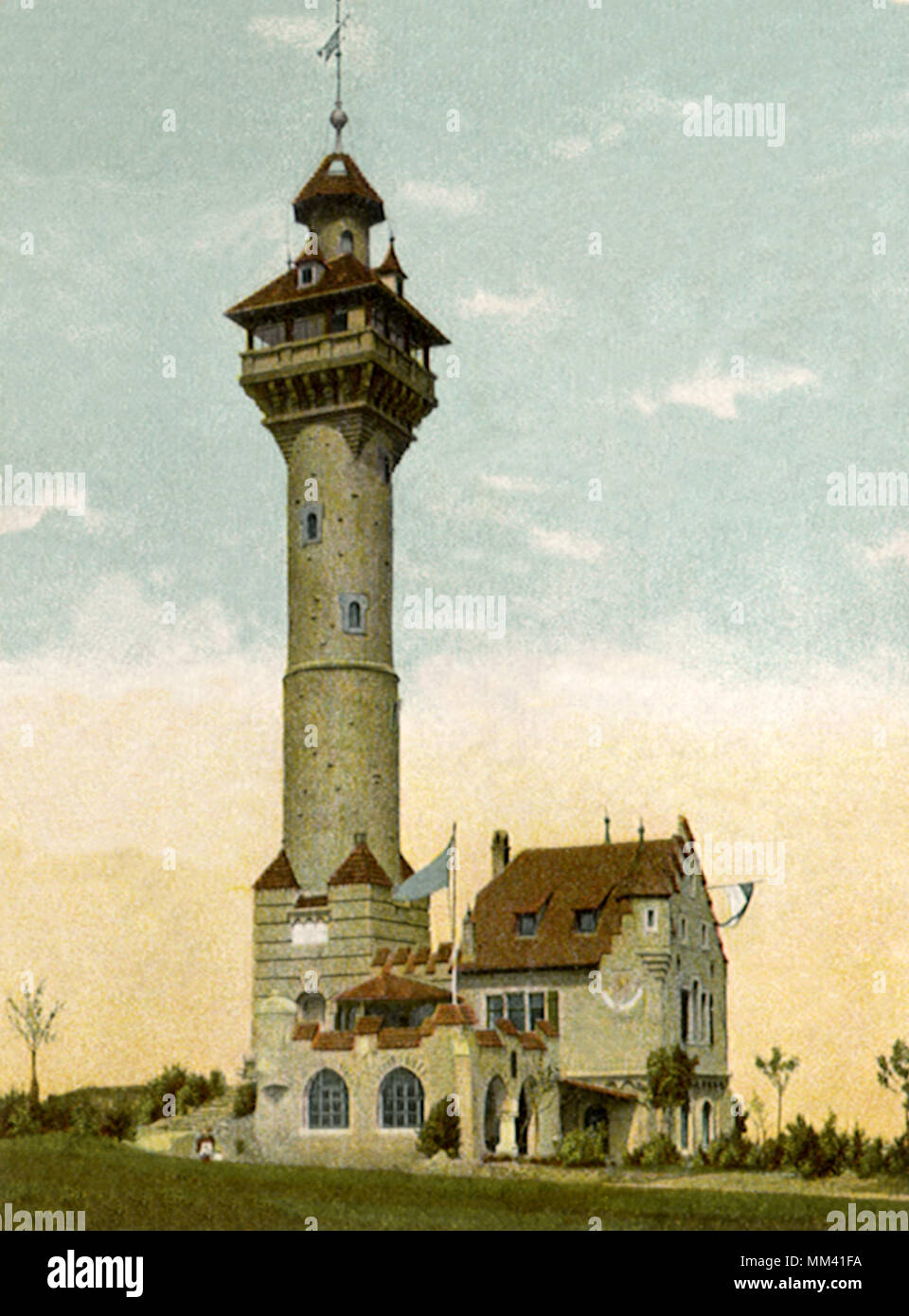Torre di osservazione. Würzburg. 1903 Foto Stock