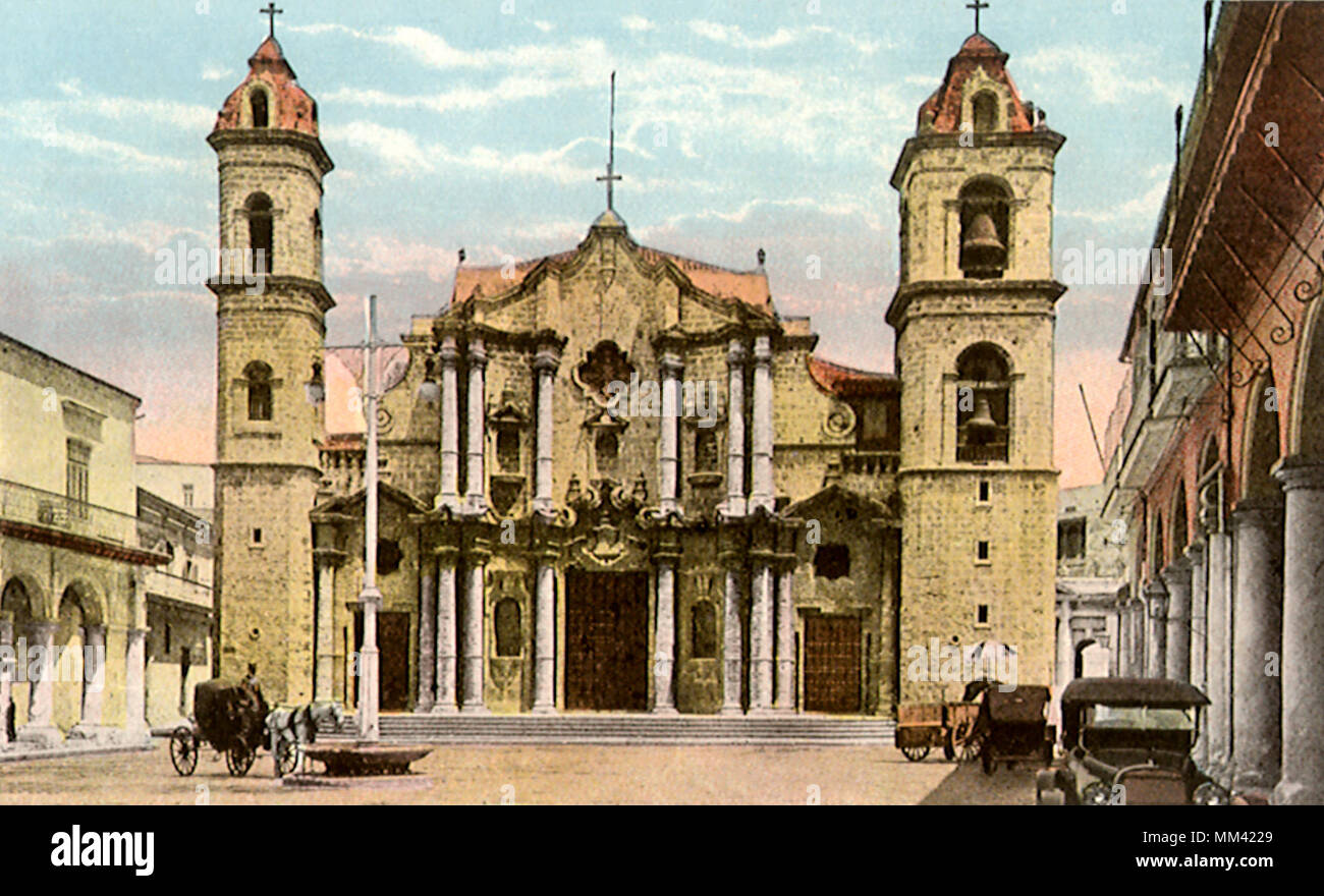 Cattedrale di Columbus. L'Avana. 1920 Foto Stock