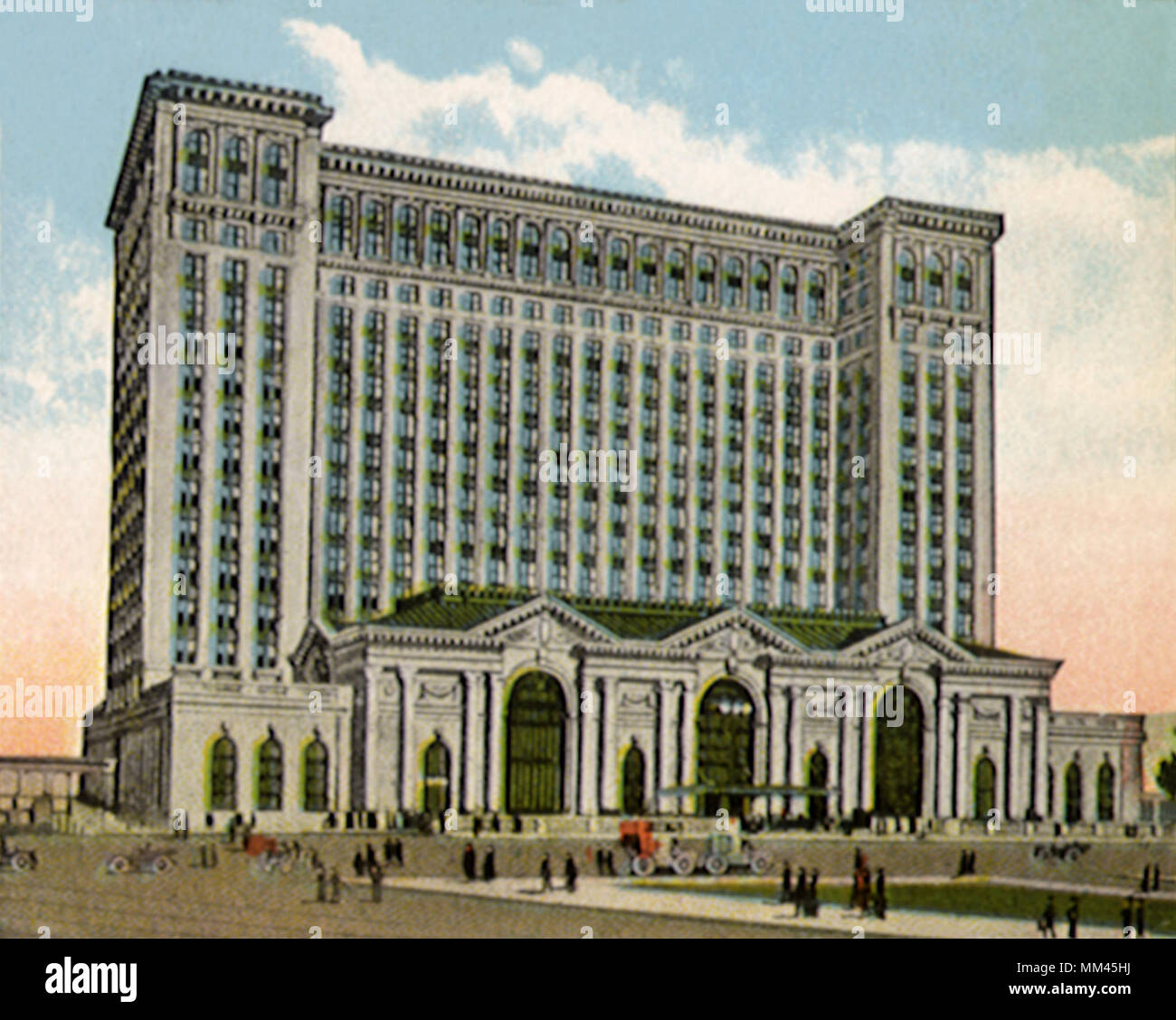 La Stazione Centrale. Detroit. 1920 Foto Stock