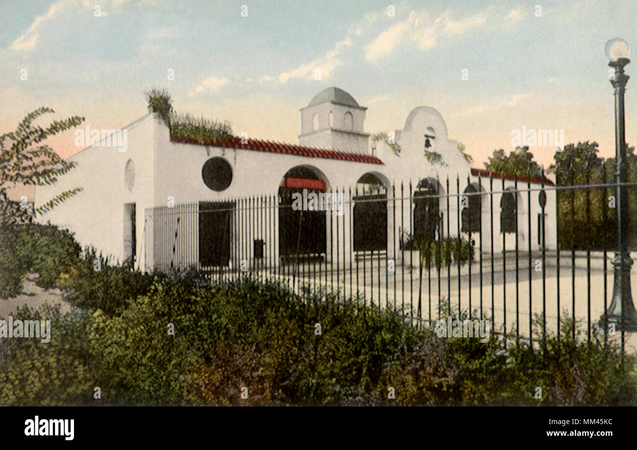 Bagno Comunale Casa. La Saginaw. 1910 Foto Stock