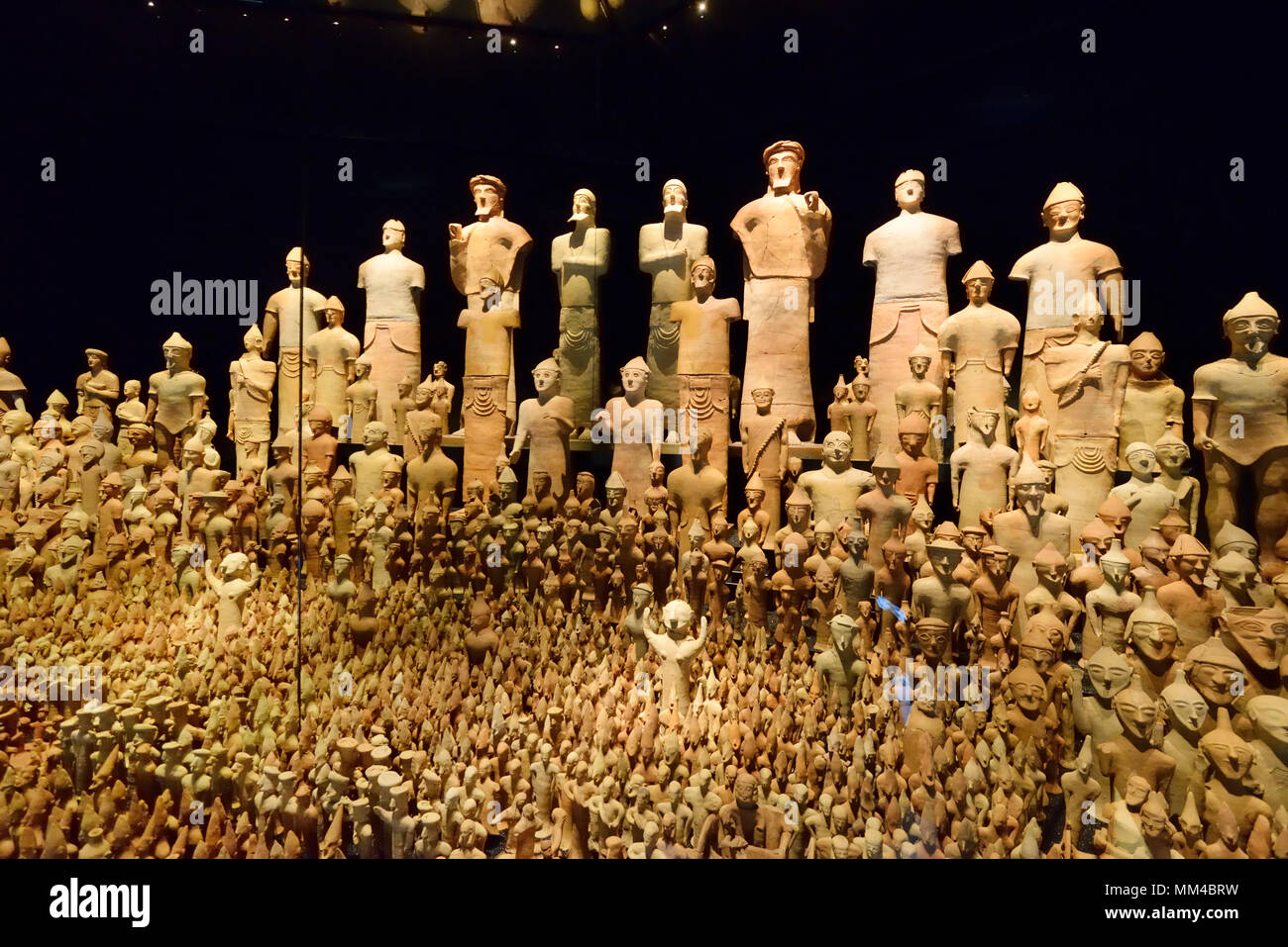 Medelhavsmuseet. Esposizione di 1929 reperti di scavo da Erik Sjoqvist a Cipro. Stoccolma, Svezia Foto Stock