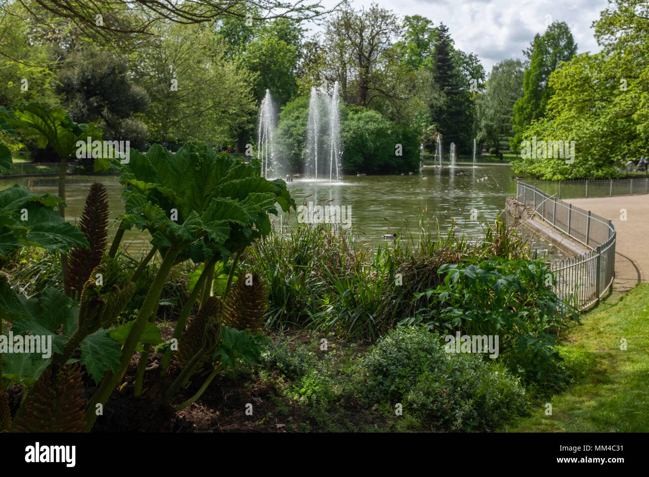 Jephson Gardens, Royal Leamington Spa Warwickshire, Regno Unito Foto Stock