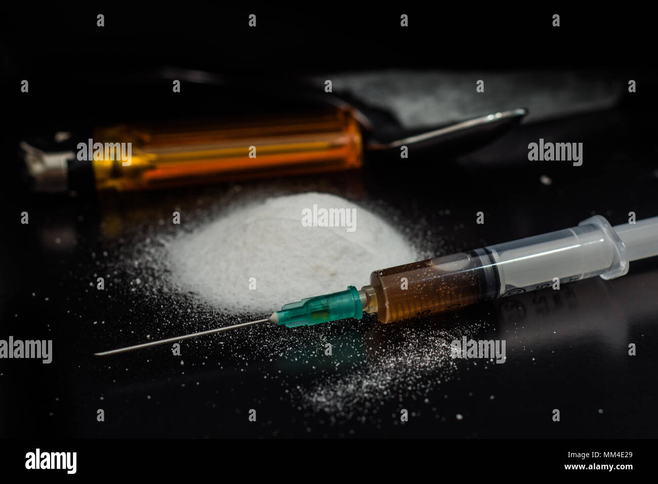 La tossicodipendenza o abuso di droga concept Foto Stock