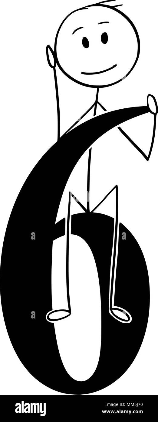 Luigi Pirandello - Sei personaggi in cerca d'autore Cartoon-di-uomo-o-imprenditore-tenendo-un-grande-numero-6-o-6-mm5j70