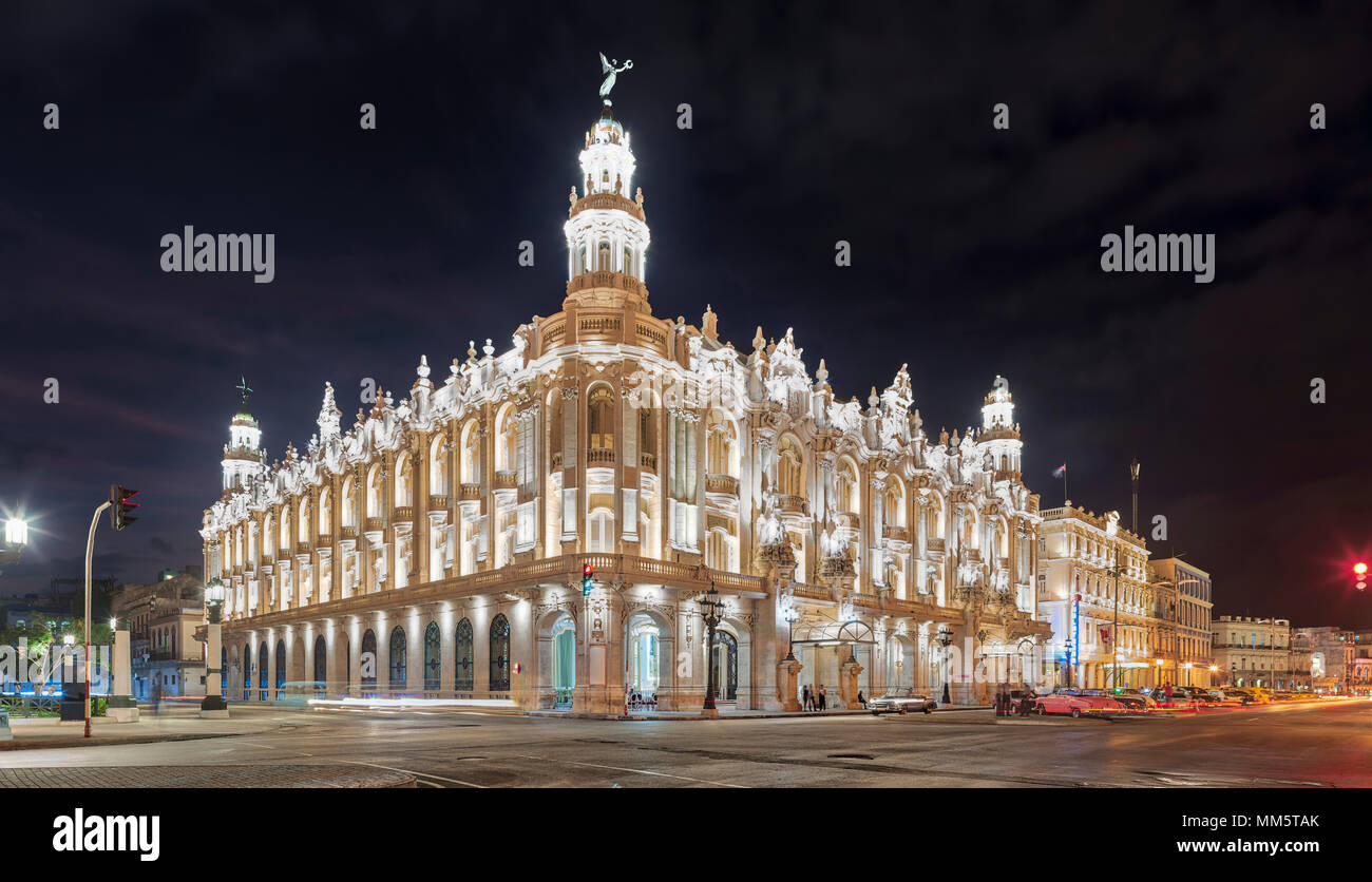 Il cubano grande teatro dell Avana Alicia Alonso, Havana, Cuba Foto Stock