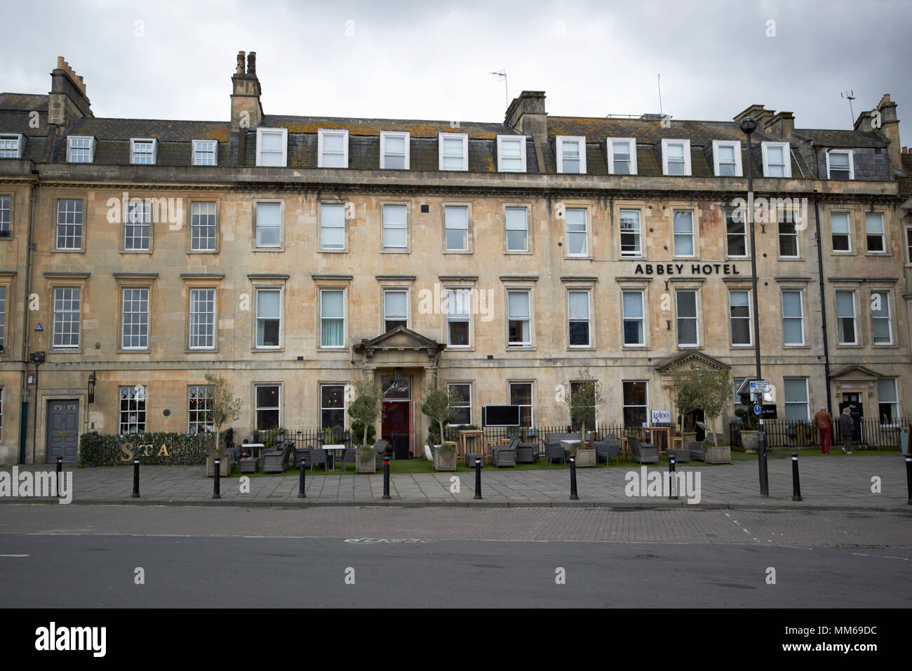 Il Abbey hotel edificio georgiano Bath England Regno Unito Foto Stock