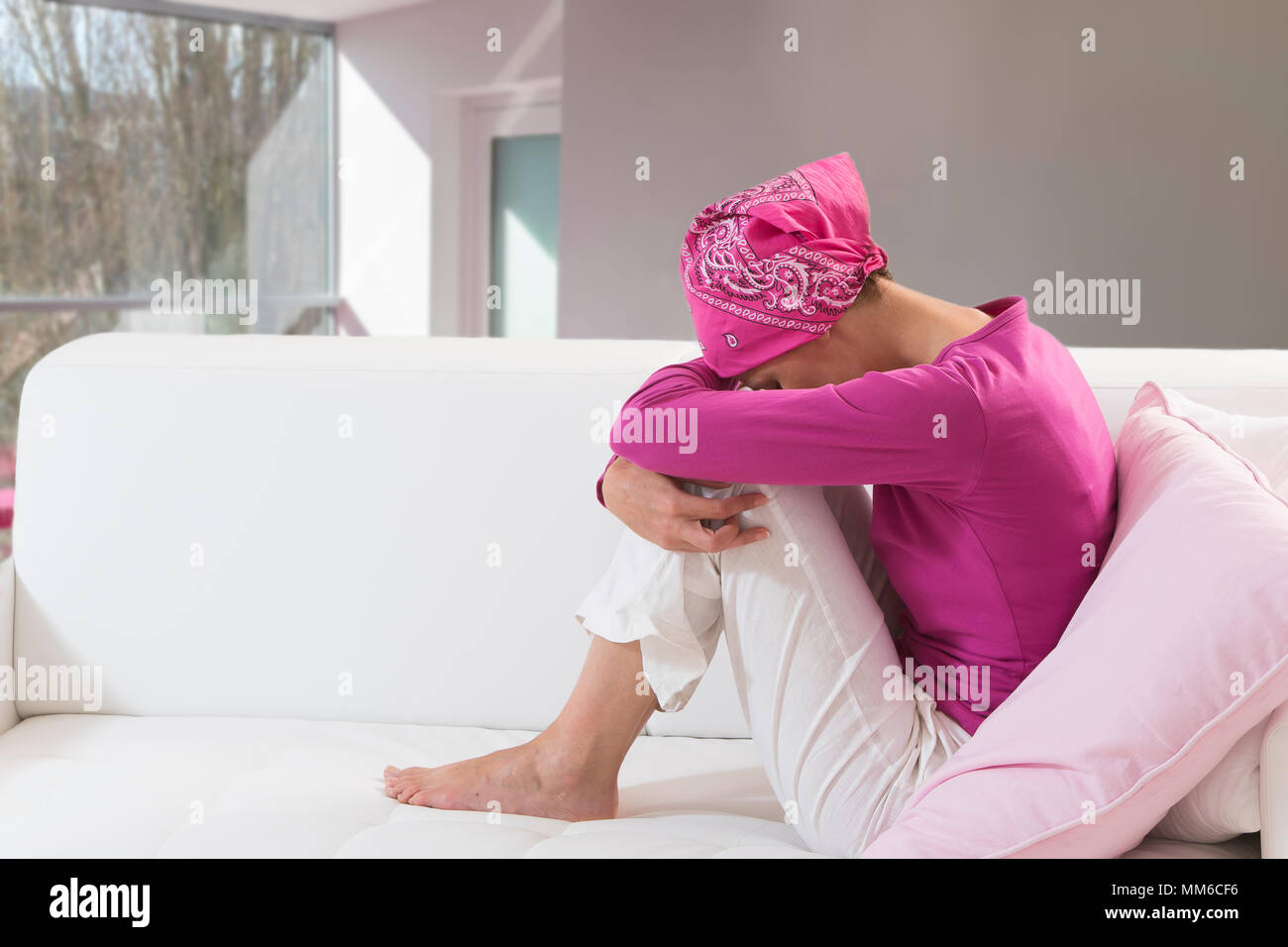 Il cancro DONNA Foto Stock