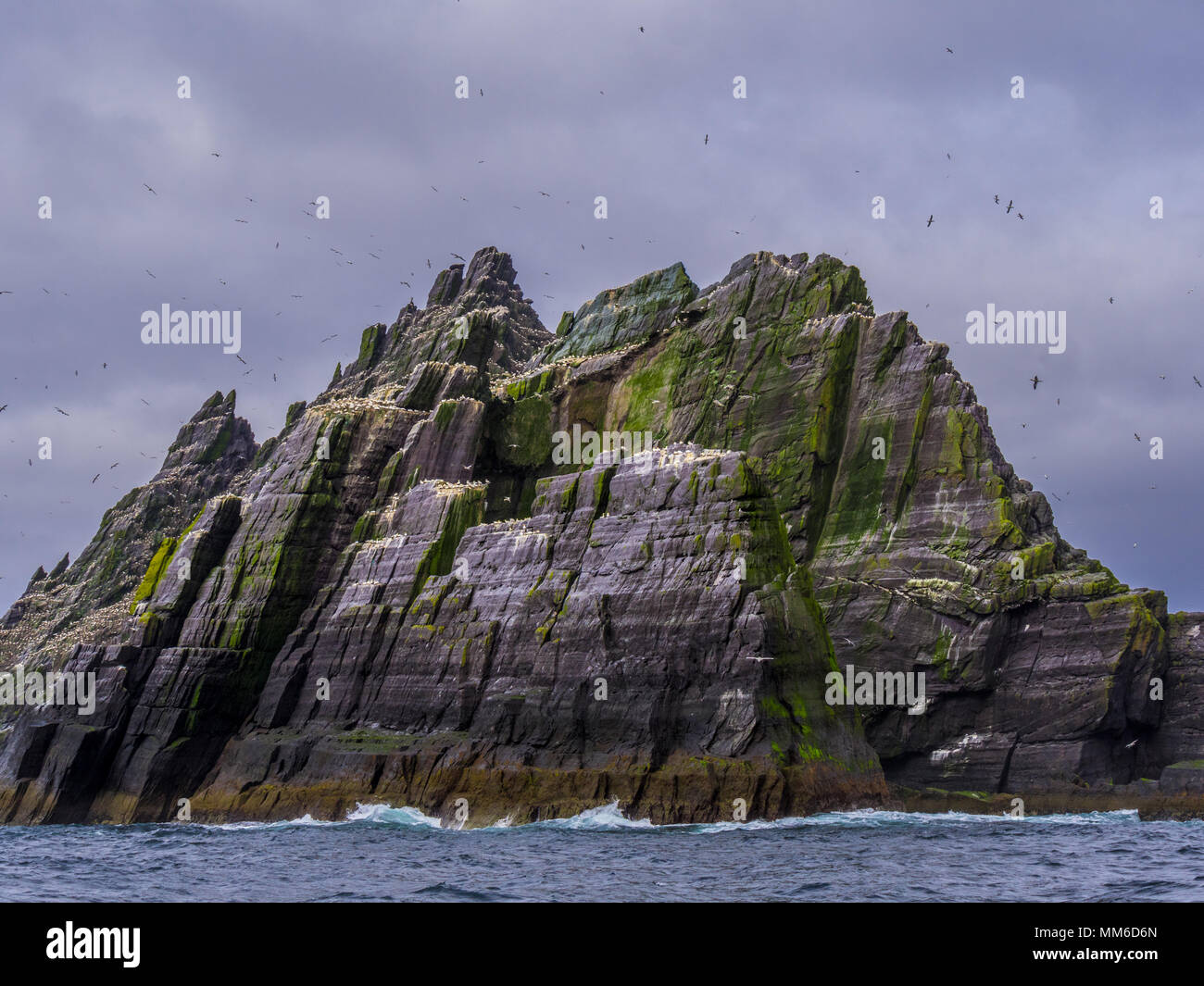 Skellig Michael isola in Irlanda - famosa posizione filmato Foto Stock