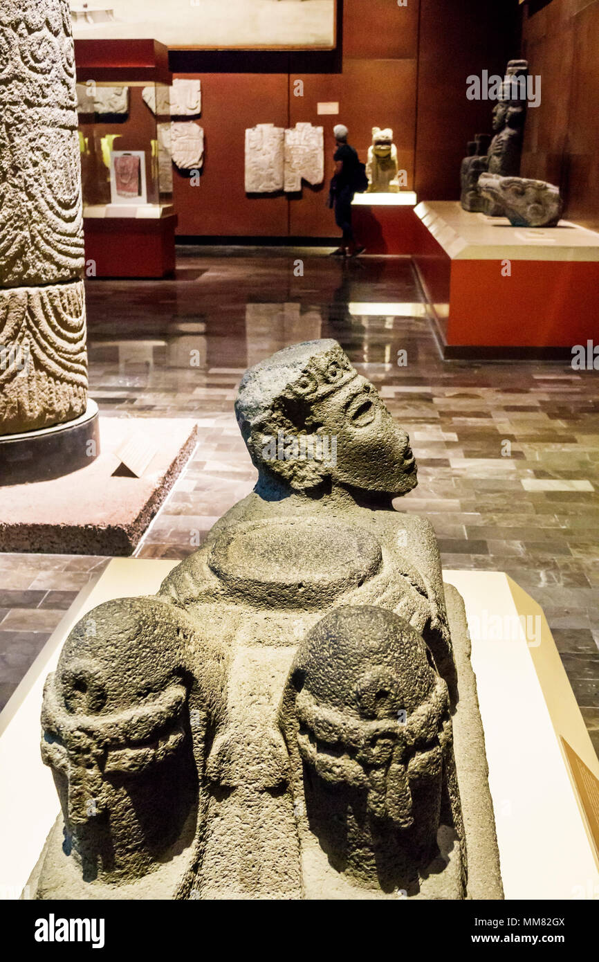 Città del Messico, Polanco, Museo etnico ispanico Nacional de Antropologia Museo Nazionale di Antropologia, interno, mostra collezione pre-H. Foto Stock