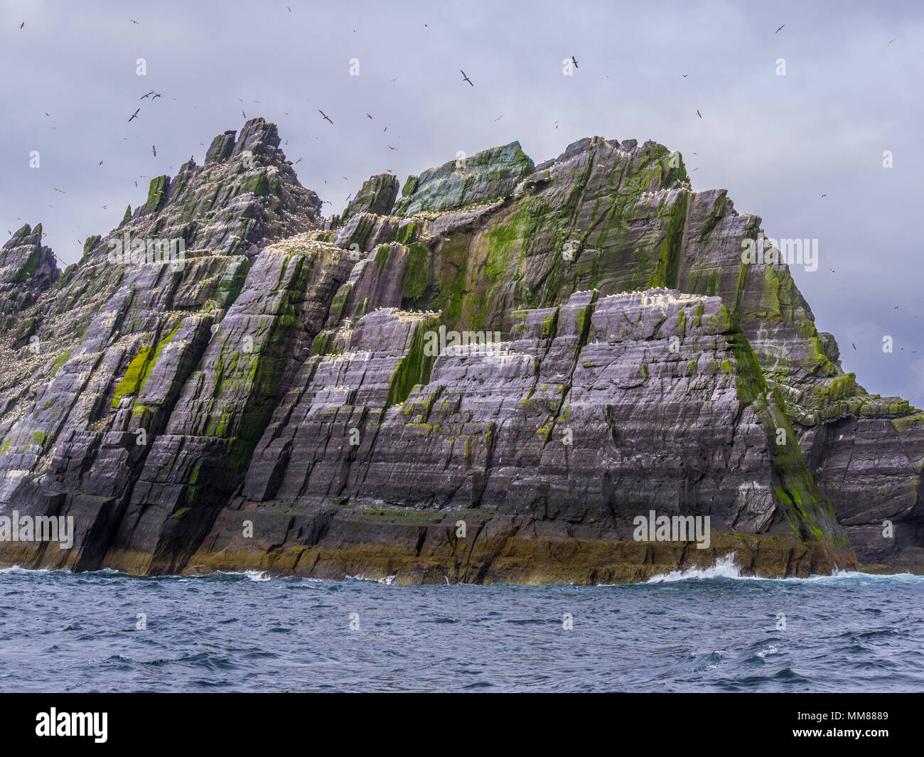 Skellig Michael isola in Irlanda - famosa posizione filmato Foto Stock