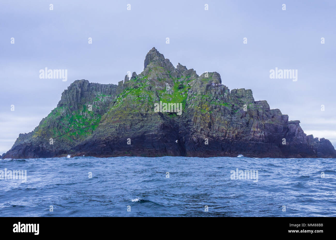 Skellig Michael isola in Irlanda - famosa posizione filmato Foto Stock