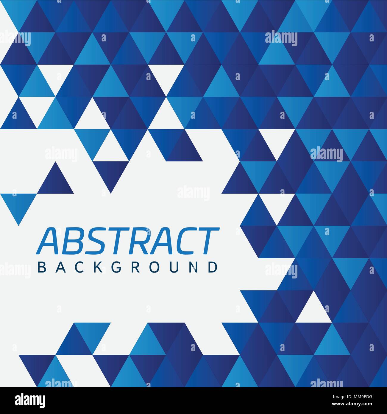 Vettore astratto sfondo blu con moderne forme geometriche che si intersecano. triangoli. Illustrazione Vettoriale