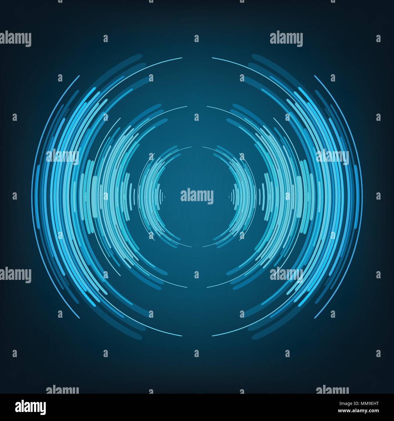 Abstract digital sound wave background. Illustrazione Vettoriale