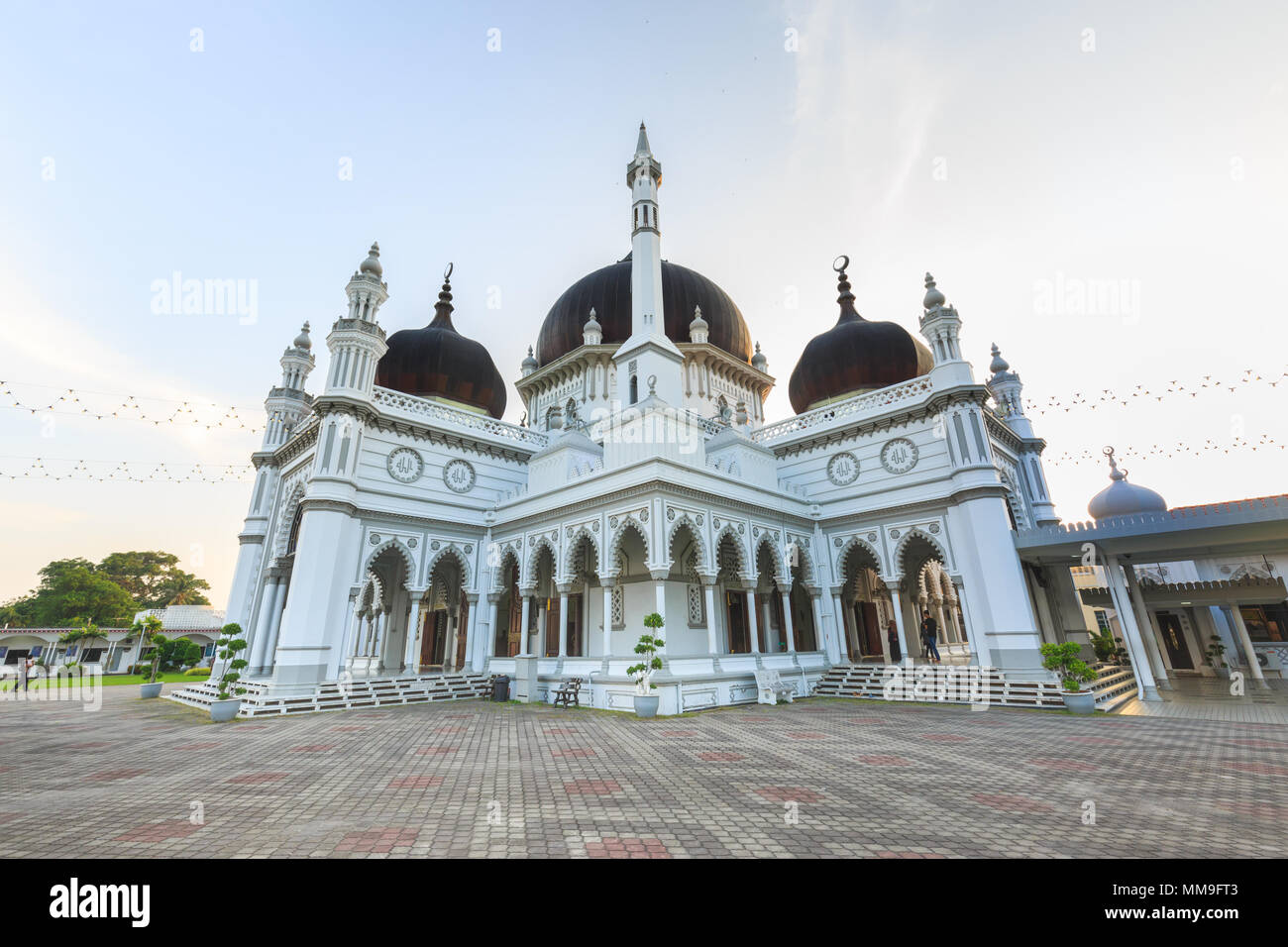 KEDAH, Malesia - Agosto 14, 2017: Zahir moschea a Alor Setar, Kedah, Malaysia. Lo stile architettonico è mix tradizionale Malay con indiano inf mongolo Foto Stock