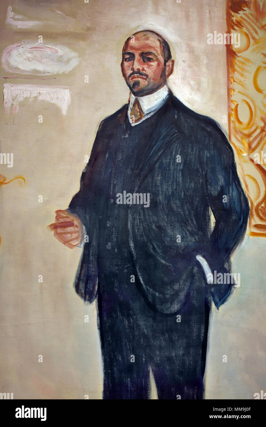 Walther Rathenau (1867-1922), 1907, da Edvard Munch1863-1944 , Norvegia, Norvegese, Foto Stock