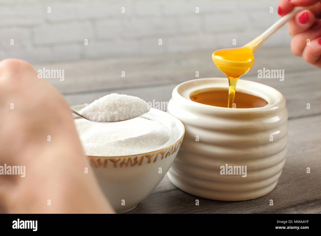 cucchiaio di miele Stock Photo
