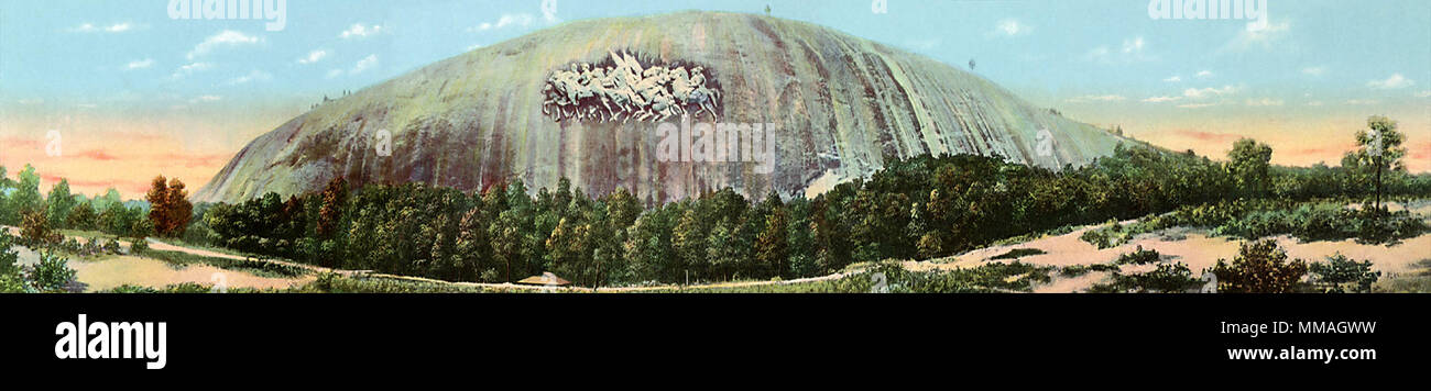 Stone Mountain Confederate Memorial. Atlanta. 1913 Foto Stock