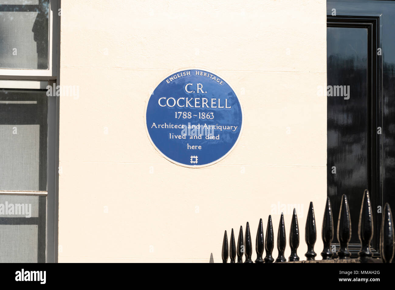 C R placca blu Cockerell, Londra Foto Stock