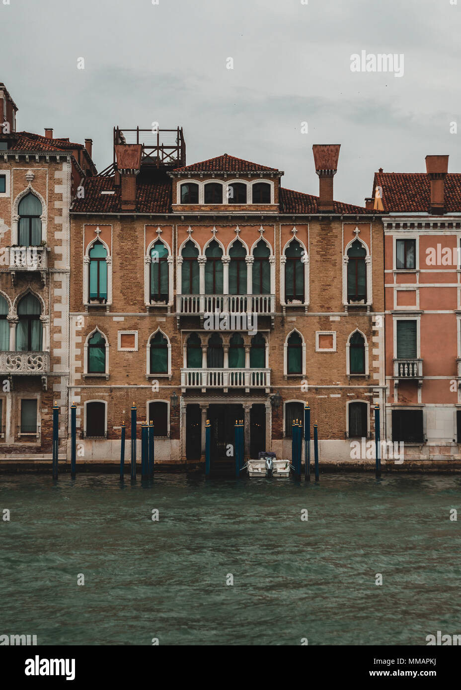 Vista frontale dal canal grande, Venezia Foto Stock