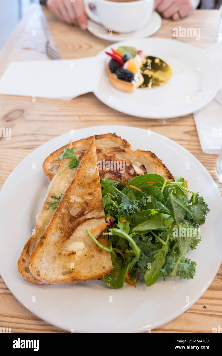 Alla griglia da forno panino al formaggio, Foto Stock