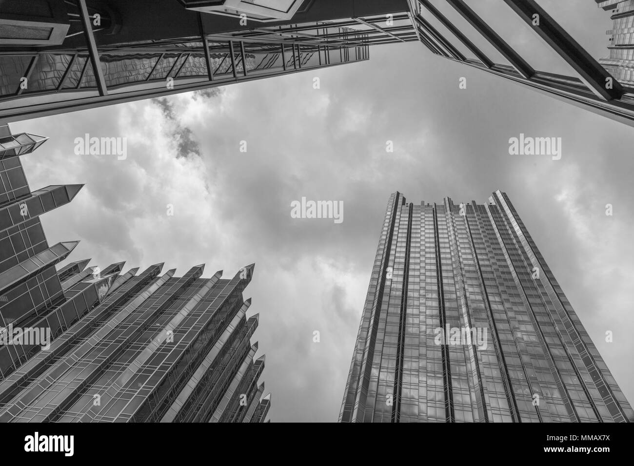 PPG Place, progettato da Philip Johnson, nel centro di Pittsburgh, PA, Stati Uniti d'America Foto Stock