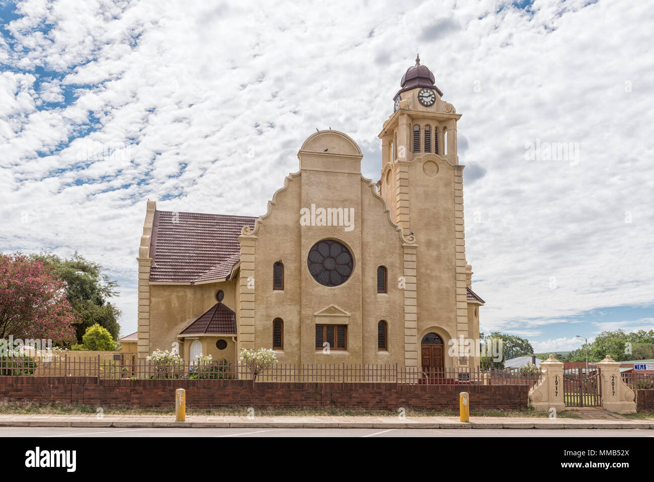 DUNDEE, SUD AFRICA - 21 Marzo 2018: la chiesa olandese riformata, a Dundee in Kwazulu-Natal provincia. Foto Stock