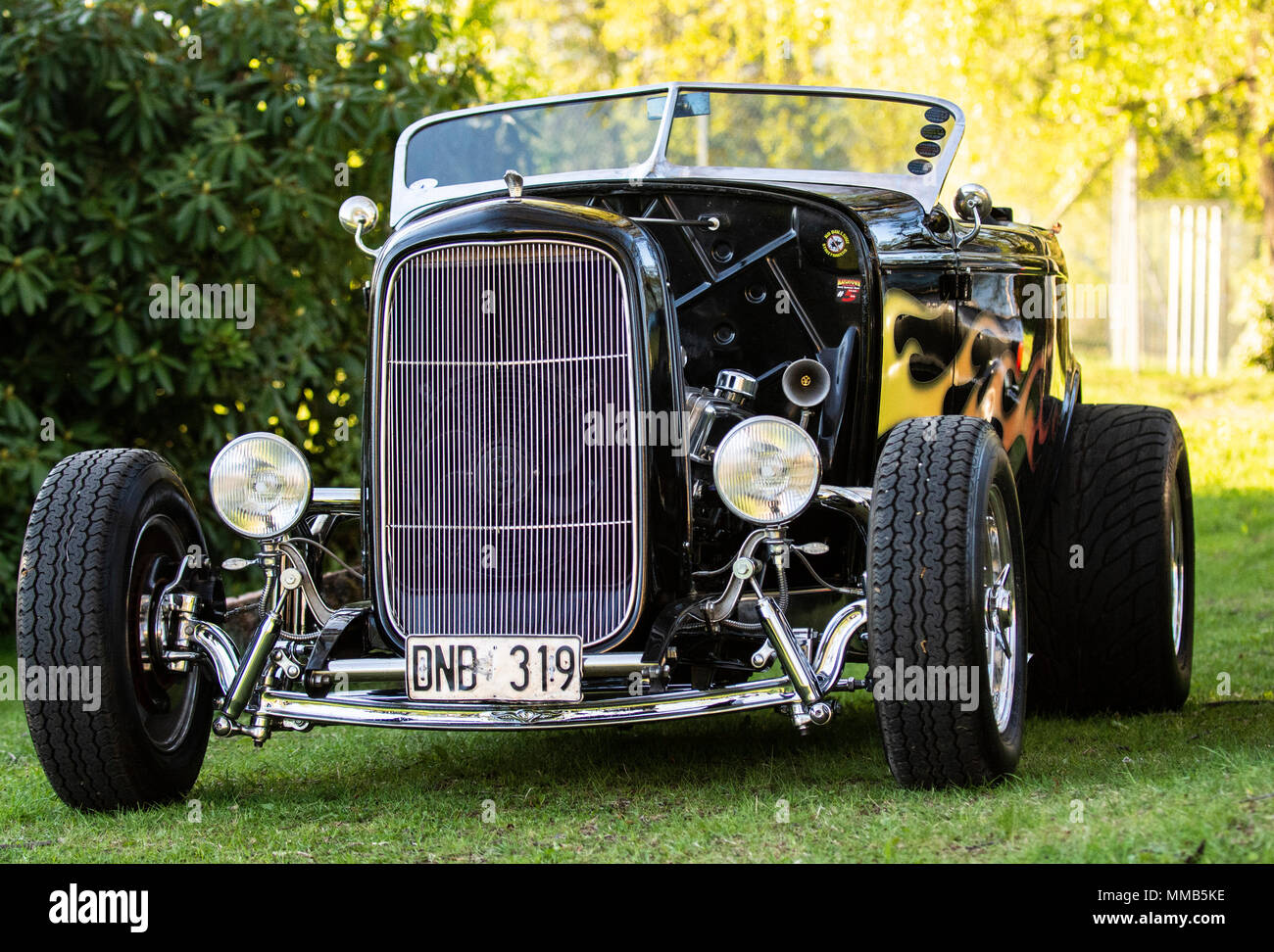 2018-05-09 | Huskvarna, Svezia: A 1998 Ford 32 Roadster ( Photo by: Marcus Vilson | Swe Press Photo ) Keywords: Huskvarna Folkets Park, Huskvarna, Foto Stock