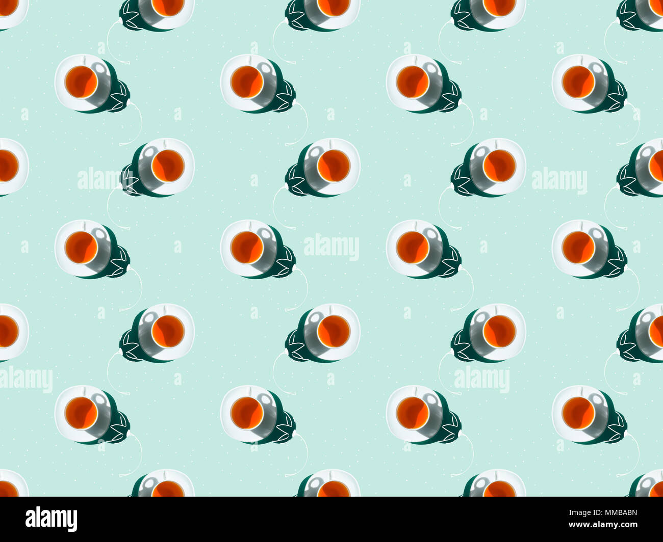 Modello di tè Foto Stock