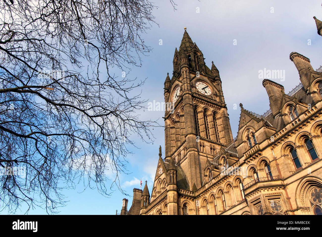 Manchester Town Hall Foto Stock