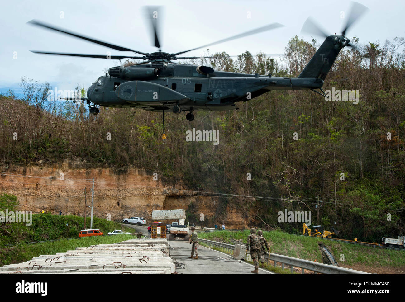 171006 N Vk310 0126 Quebradillas Puerto Rico Ott 6 2017 Un Mh 53e Mare Dragon Elicottero