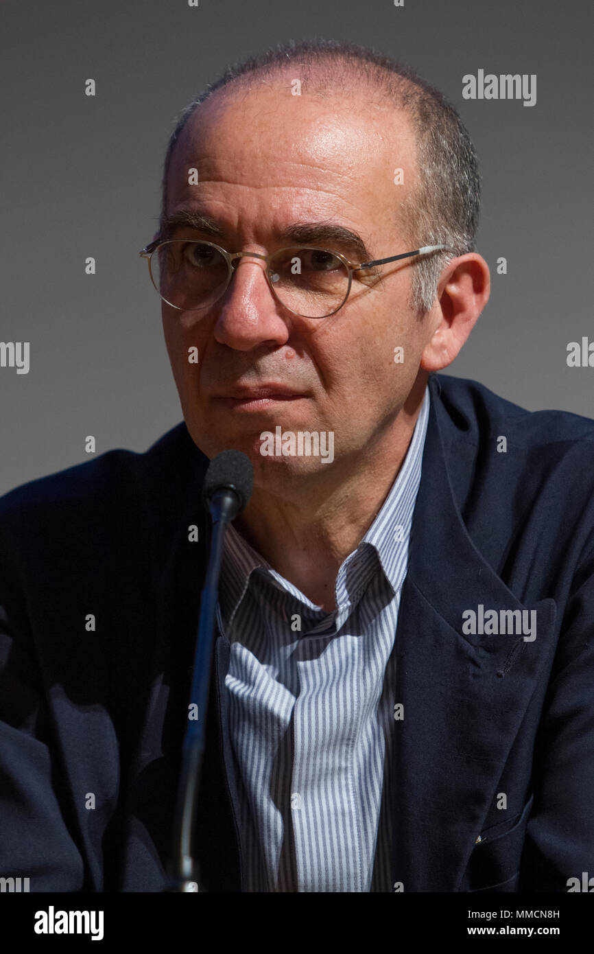 Torino, Italia. Il 10 maggio 2018. Regista italiano Giuseppe Tornatore è ospite di Torino Book Fair Credit: Marco Destefanis/Alamy Live News Foto Stock