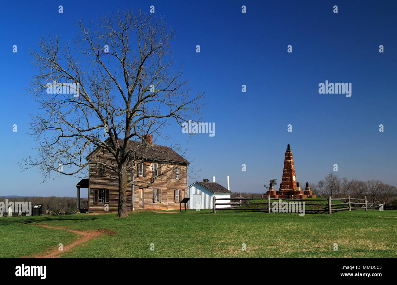 Sito di due importanti vittorie confederate durante la Guerra Civile Americana, casa di Henry Hill è ora parte di Manassas National Battlefield Park in Virginia Foto Stock