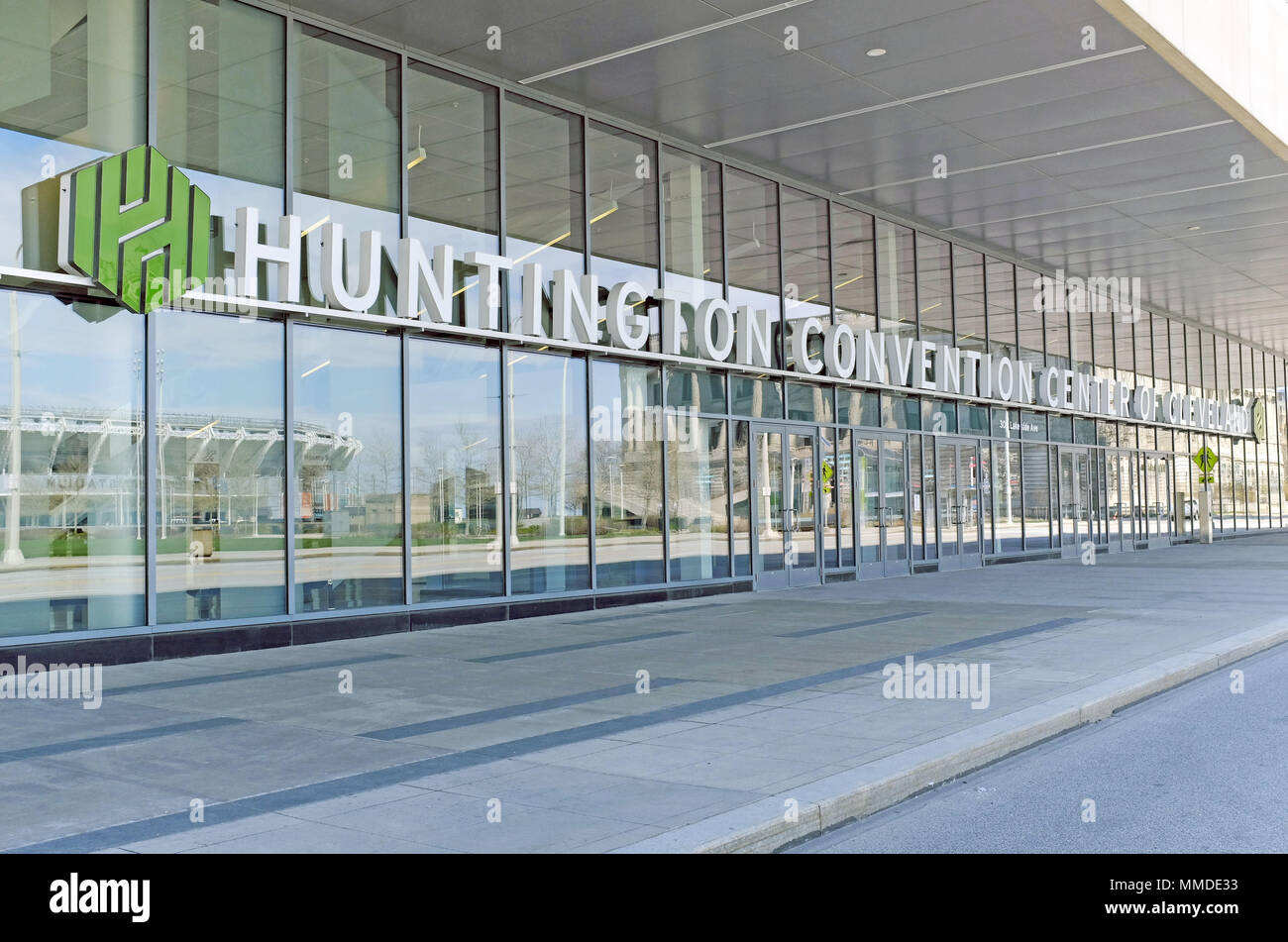 Il morbo di Huntington Convention Center di Cleveland su Lakeside Avenue in Cleveland, Ohio, USA. Foto Stock