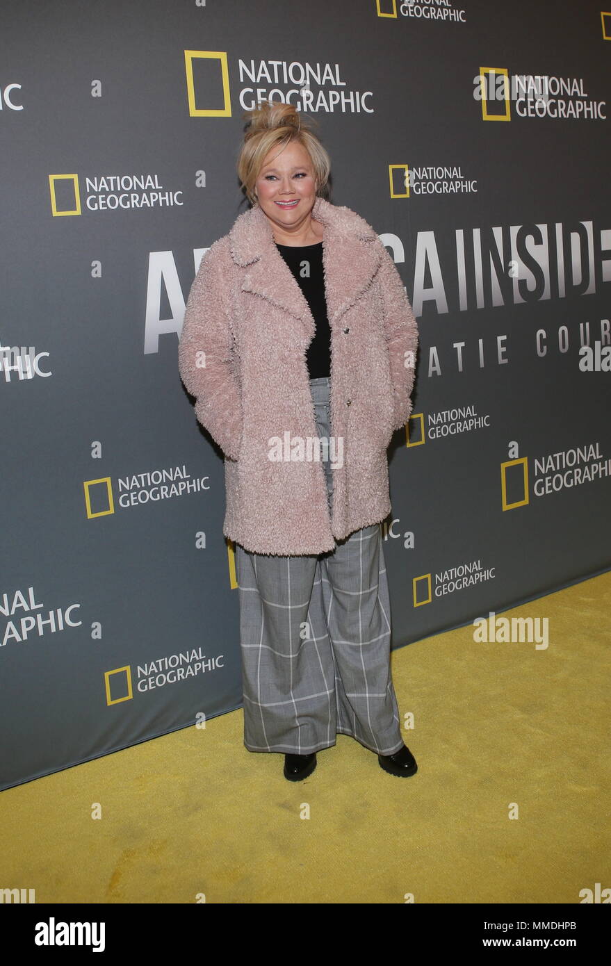 "America dentro e fuori con Katie Couric' Premiere presso il Teatro Tito presso il Museo di Arte moderna dotata di: Caroline Rhea dove: New York New York, Stati Uniti quando: 09 Apr 2018 Credit: Derrick Salters/WENN.com Foto Stock