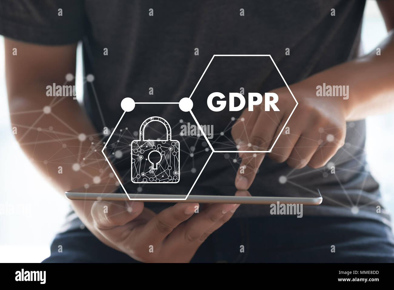 Il PILR. Protezione dei dati il regolamento esso tecnologo per la protezione dei dati del sistema di protezione dello schermo Foto Stock