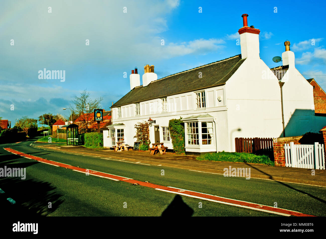 Sun Inn, Long Marston, North Yorkshire, Inghilterra Foto Stock