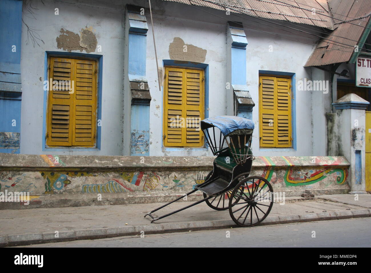 Scena di strada, Calcutta Foto Stock