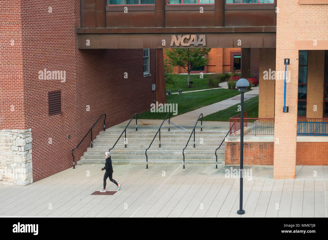 NCAA headquarters building in Indianapolis in Indiana Foto Stock