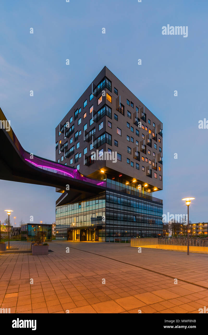 Il moderno hotel Apollo in La Liberte edificio di Groningen, Paesi Bassi Foto Stock