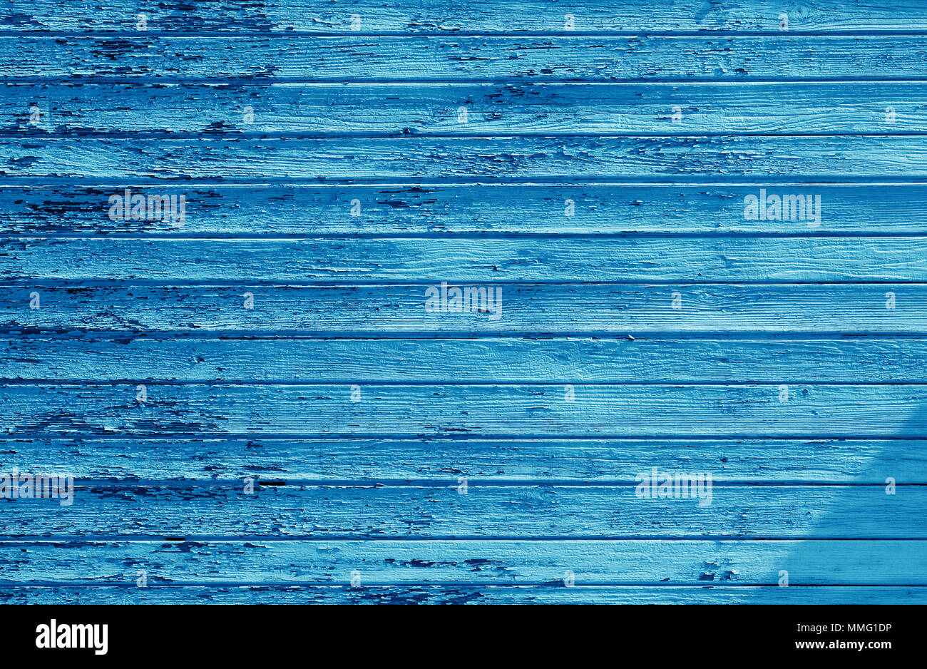 Ciano parete in legno Foto Stock