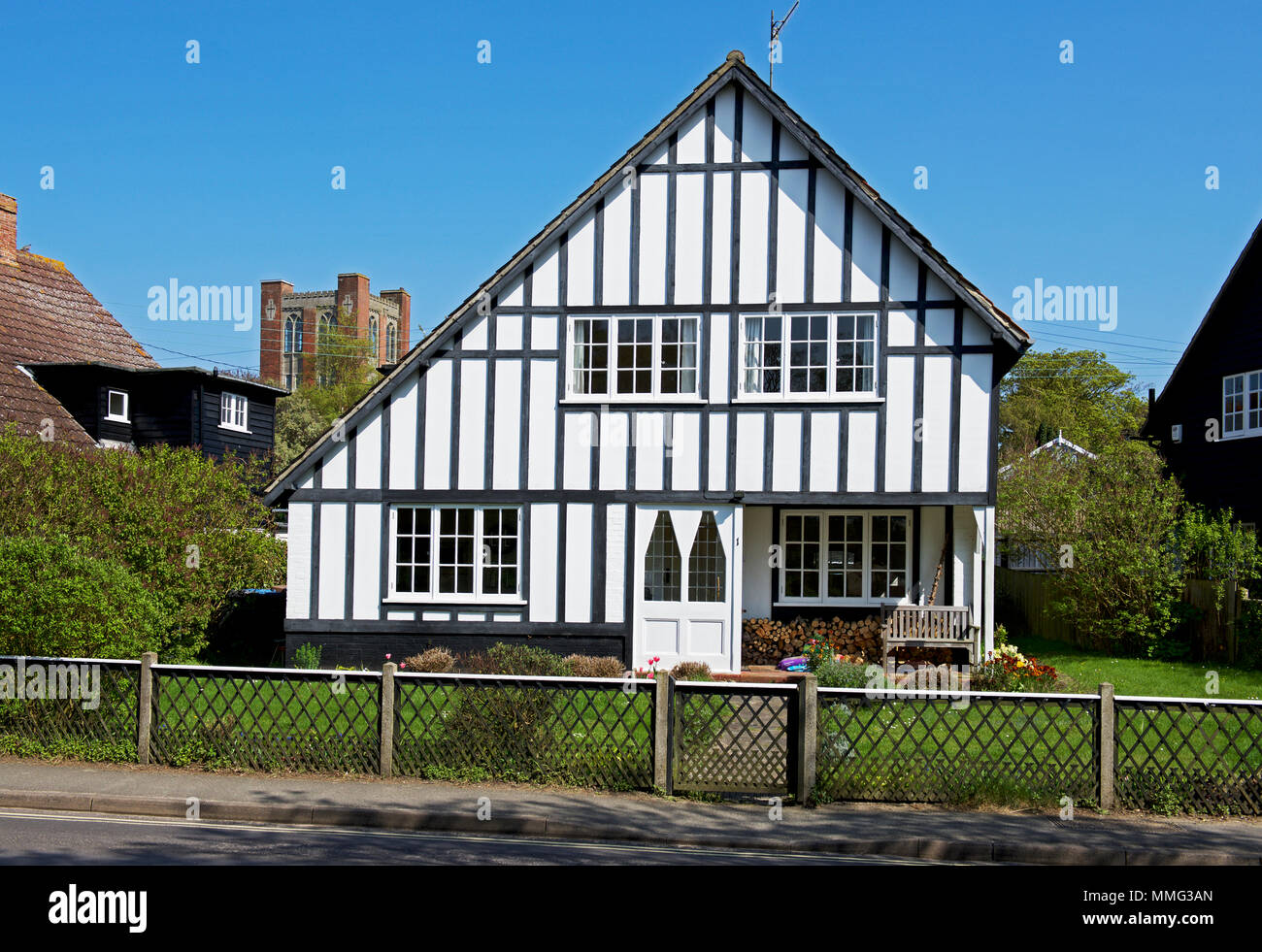 Casa di villaggio vacanze di Thorpeness, Suffolk, Inghilterra, Regno Unito Foto Stock