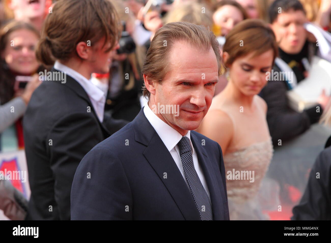 Regno Unito - Animazione - Ralph Fiennes presso la UK Premiere del film di Harry Potter ed il Deathly Hallows - parte 2, Trafalgar Square a Londra il 7 Luglio 2011 Foto Stock