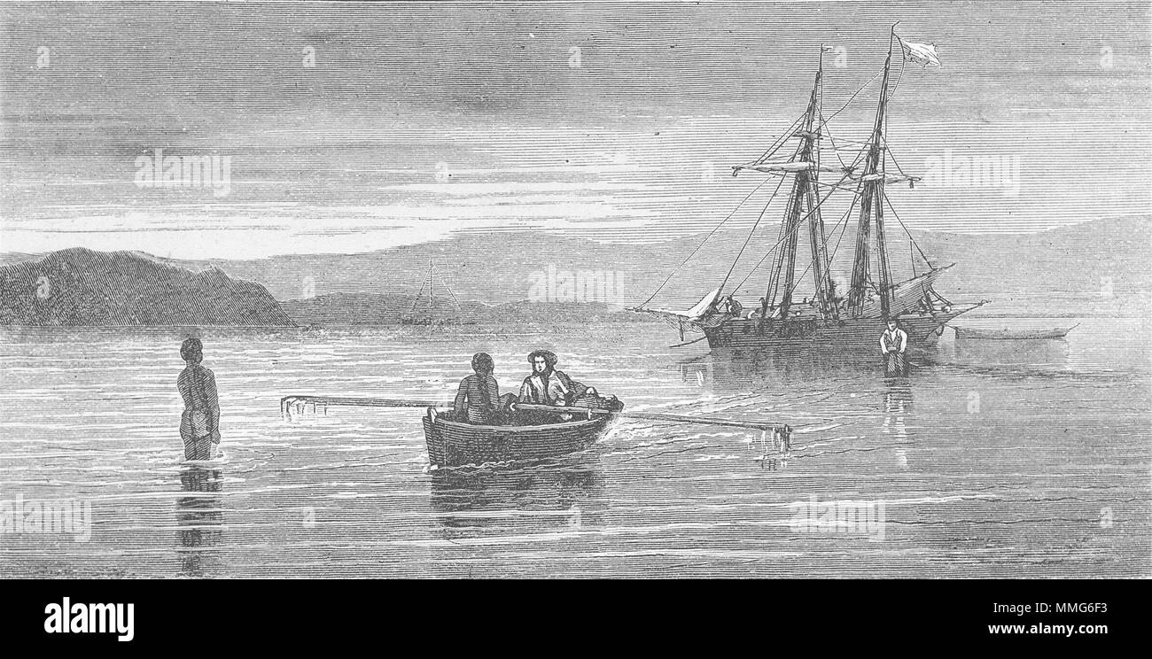 Il Portogallo. Nuova Caledonia. Baia di St Vincent 1880 antica immagine di stampa Foto Stock