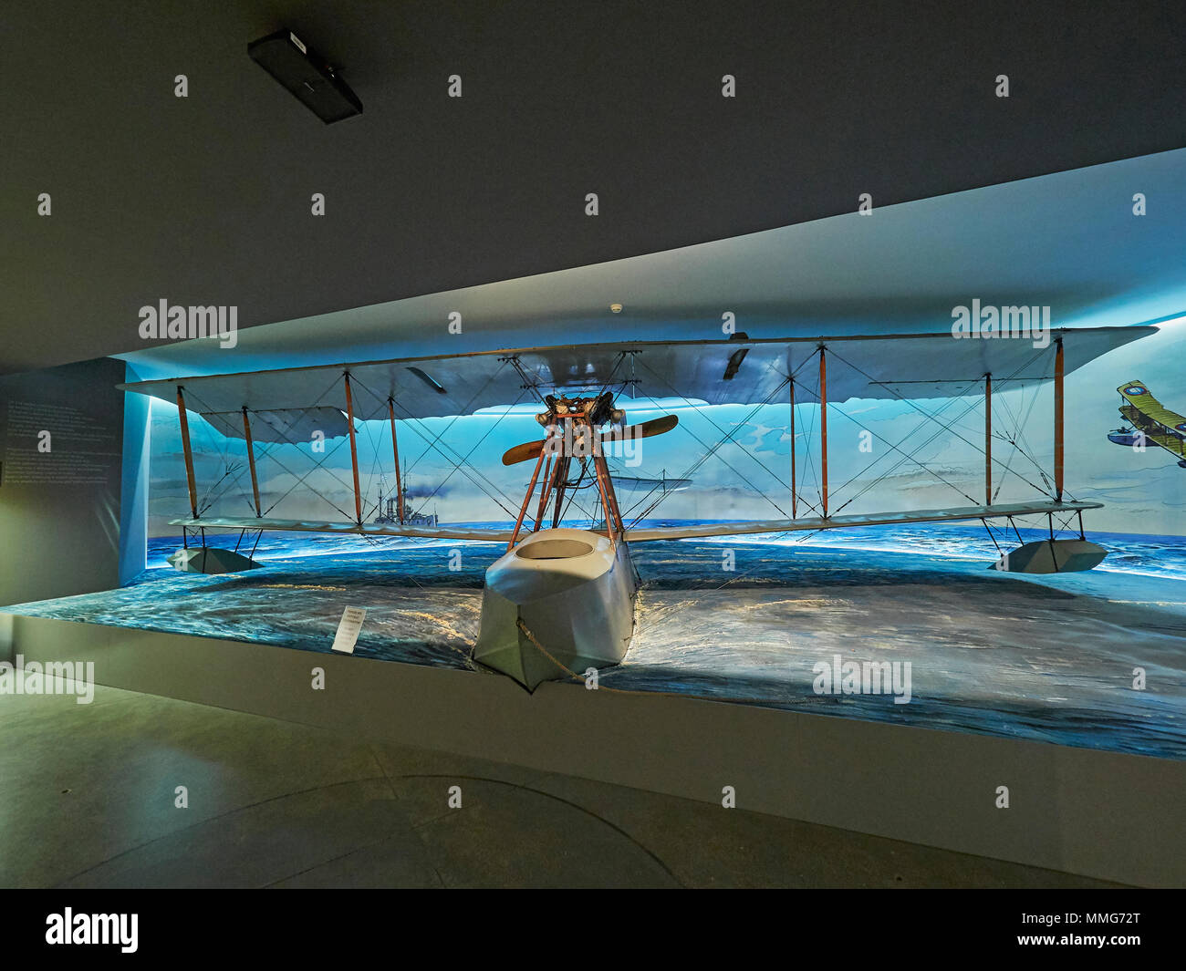 Cracovia Polish Aviation Museum e il Grigorovich M-15 Russo WW I flying boat dalla prima guerra mondiale in Polonia Foto Stock