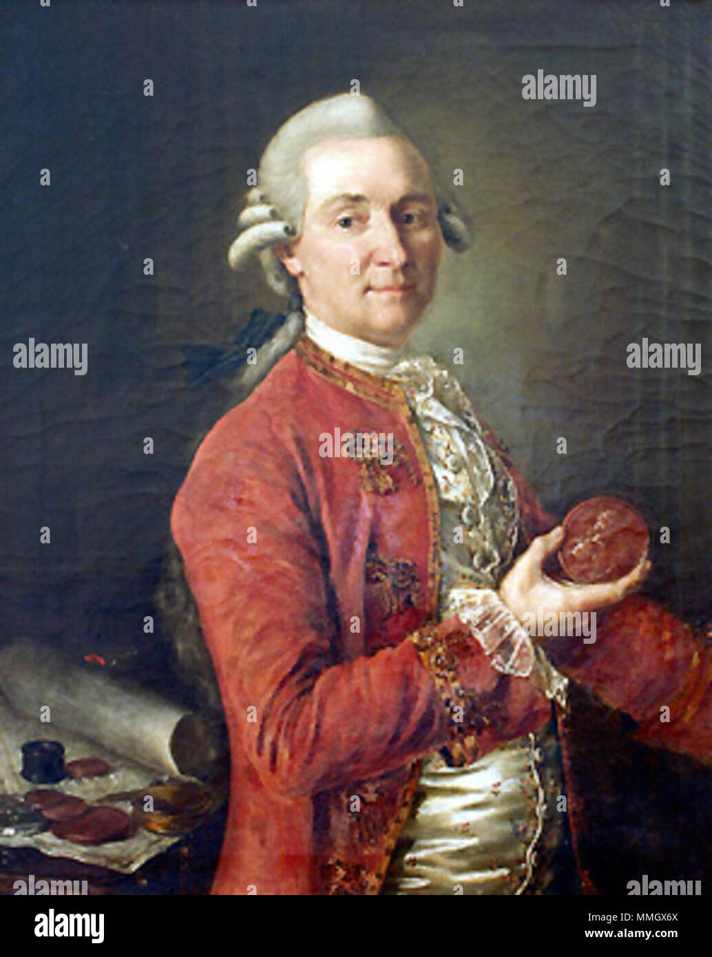 Georg Thomas von Asch (1729-1807), Gemälde. Entstanden 1780. Golowatschewski - Georg Thomas von Asch Foto Stock