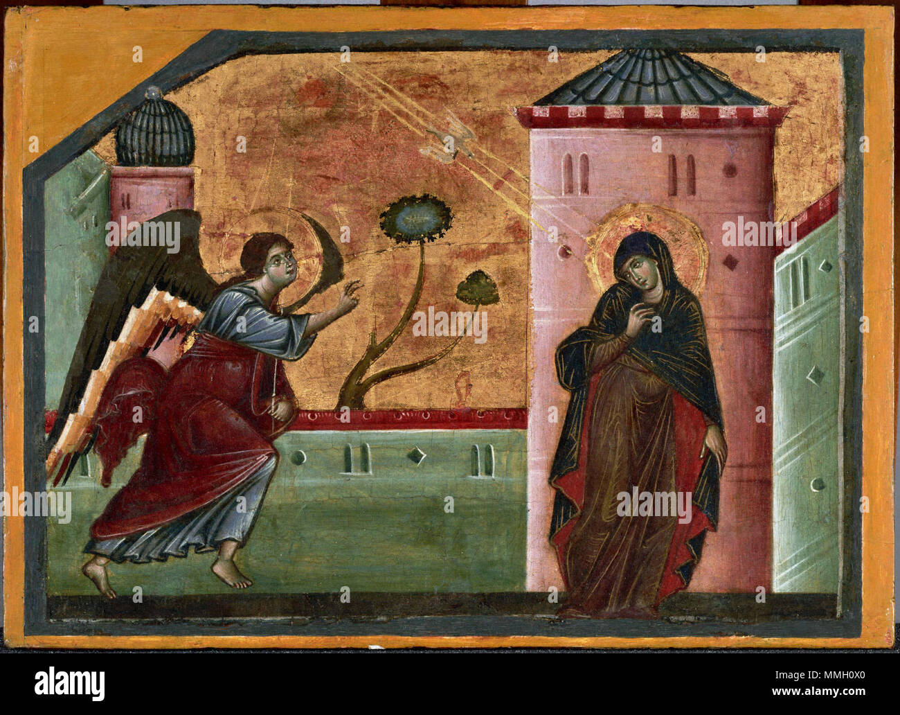 Inglese: l' Annunciazione . 1270 s. Guido da Siena - Annunciazione - WGA10979 Foto Stock Inglese: l' Annunciazione . 1270 s. Guido da Siena - Annunciazione - WGA10979 Foto Stock
